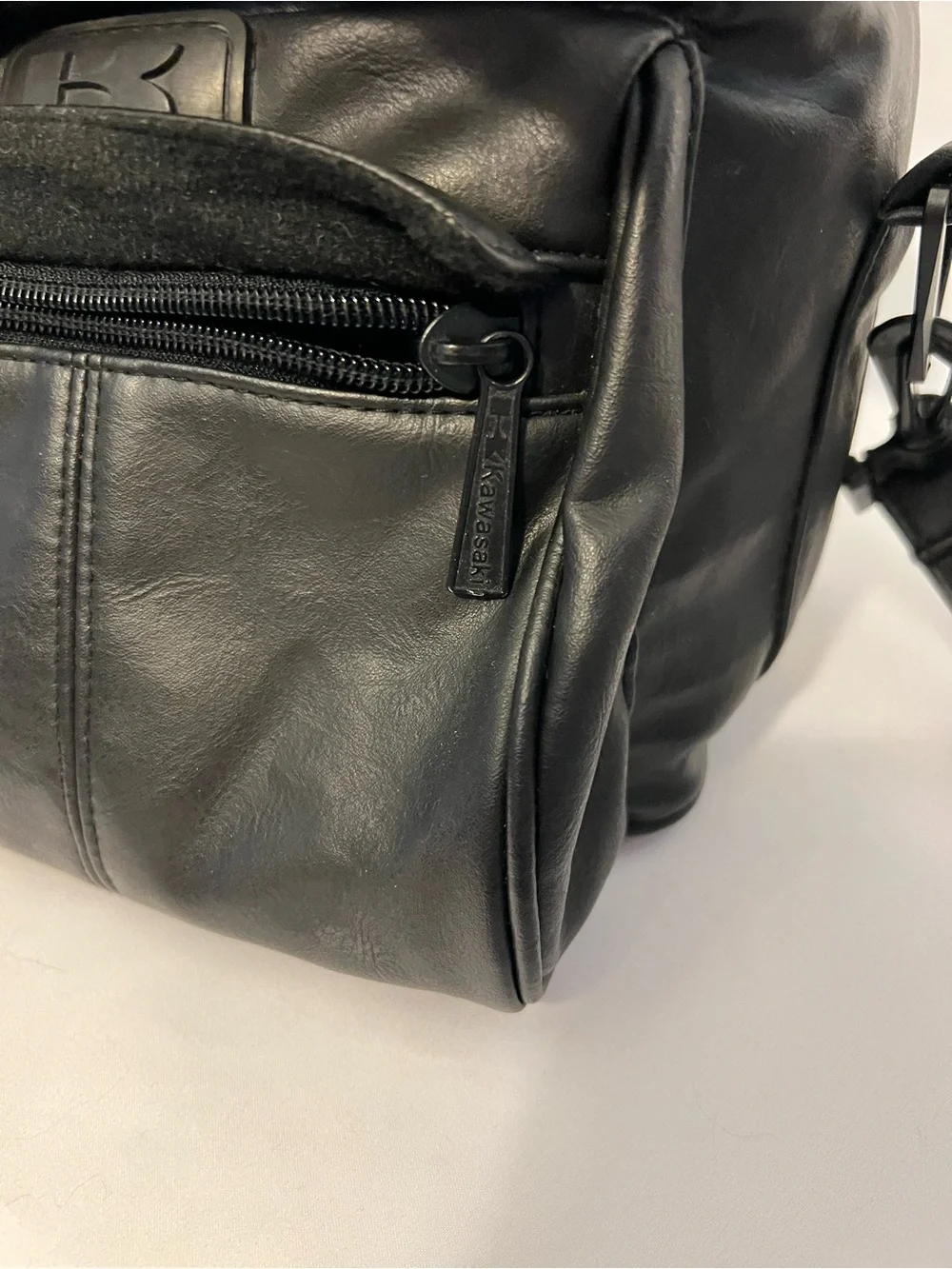 Genuine Kawasaki Motorcycle Travel Bag Black Shoulder Bag